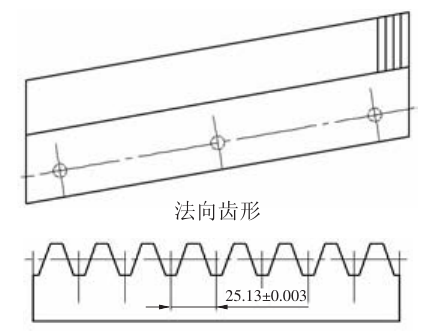 數(shù)控機(jī)床用斜齒條